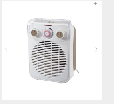 ARDES - Ventilator: verwarming. 2 vermogensinstellingen: eco en comfort. Zomerventilatie. Thermostaat voor kamer - art. AR4F10TI