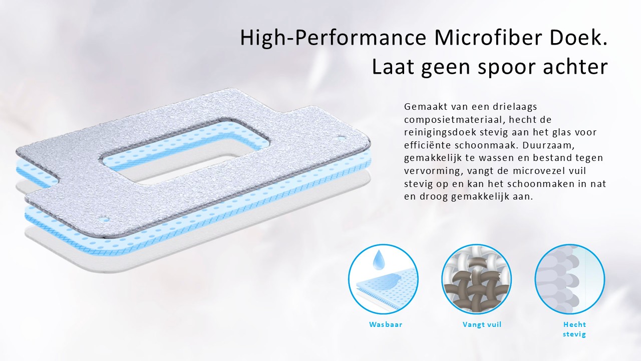 HOBOT - Microvezel doekjes voor window-cleaner S7 PRO - Afbeelding 6
