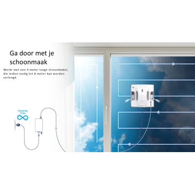 HOBOT - Aansluitverlengkabel 4m voor window-cleaner S7 PRO