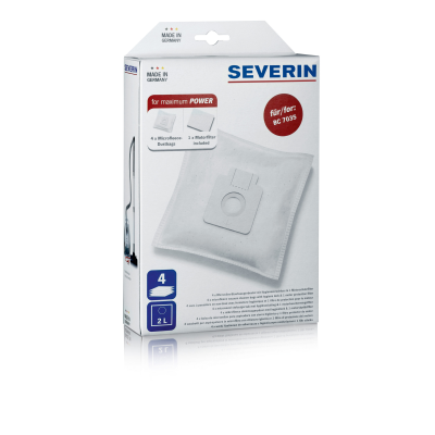 SEVERIN - Stofzakset voor BC 7035
4 stofzakken in microfleece en 1 motorfilter
 - art. SB7211